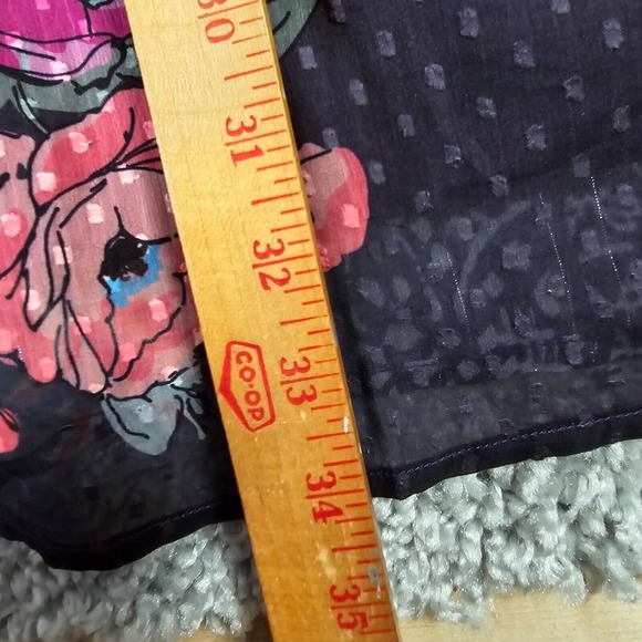 Soft Surroundings Top Womens Medium All Together Patchwork Tunic Beaded - Picture 9 of 12